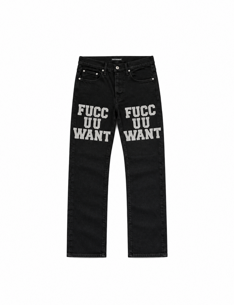 OG BUSTDOWN JEAN JET BLACK