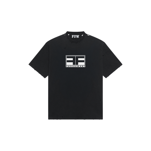 BLACK DOUBLE F TEE