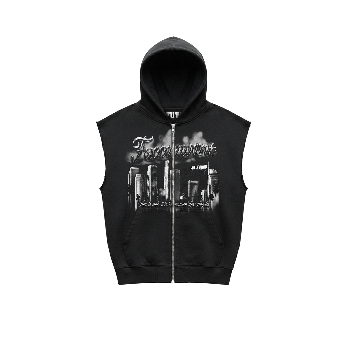 LA CUT OFF HOODIE
