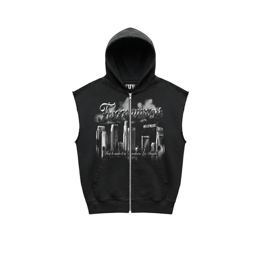 LA CUT OFF HOODIE