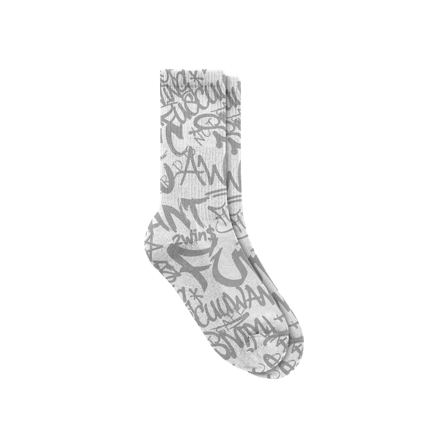 WHITE GRAFFITI SOCKS