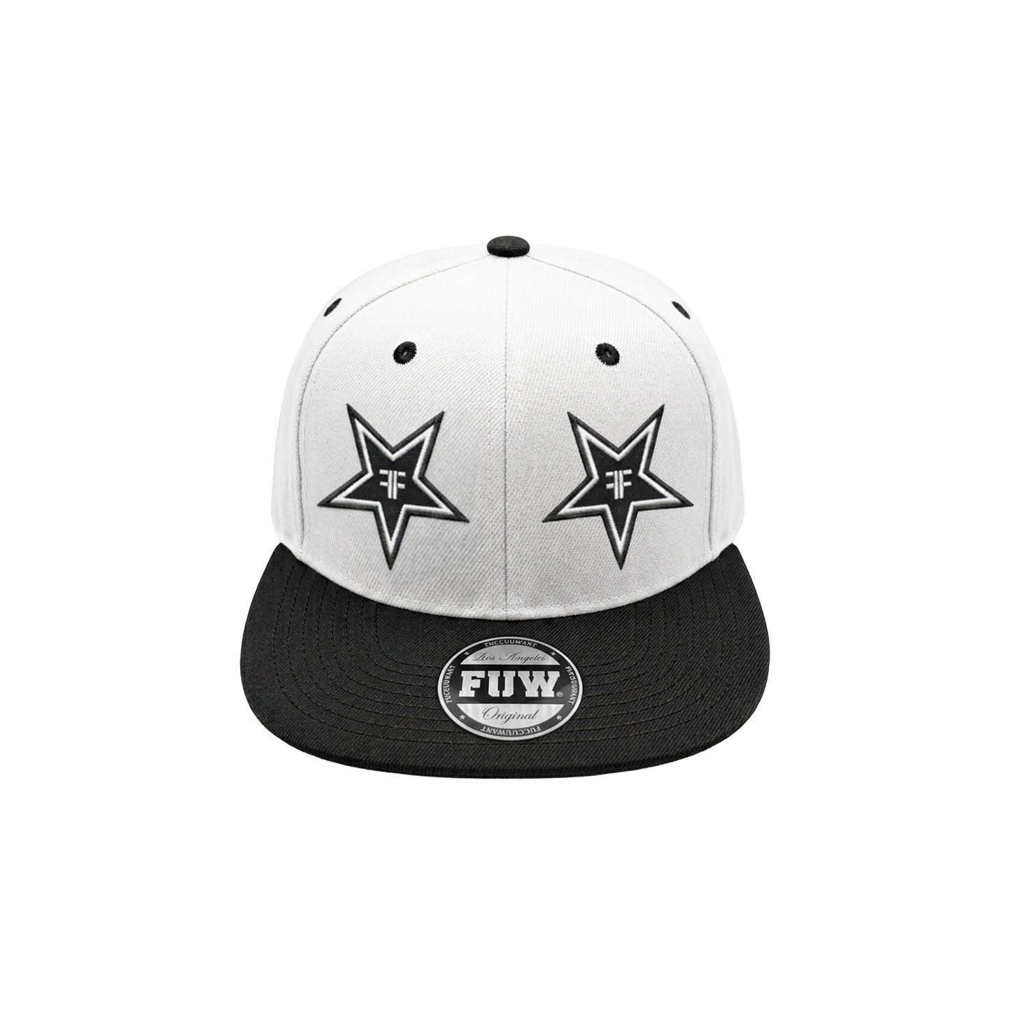 WHITE ROCKSTAR SNAPBACK
