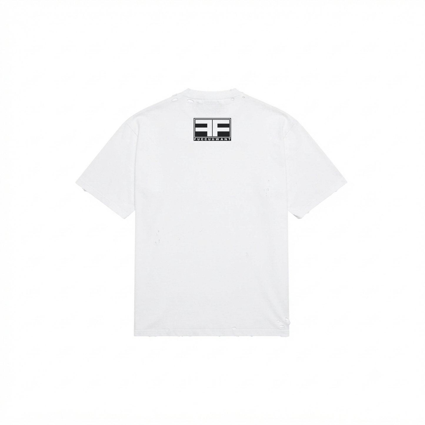 WHITE DOUBLE F TEE
