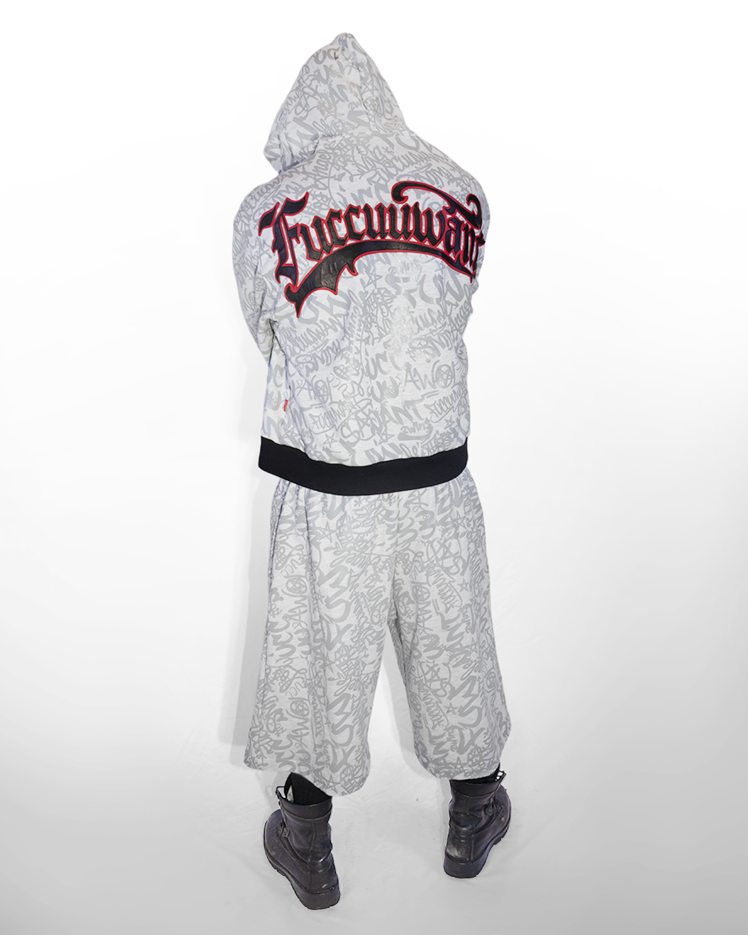 WHITE SWEATSUIT SET