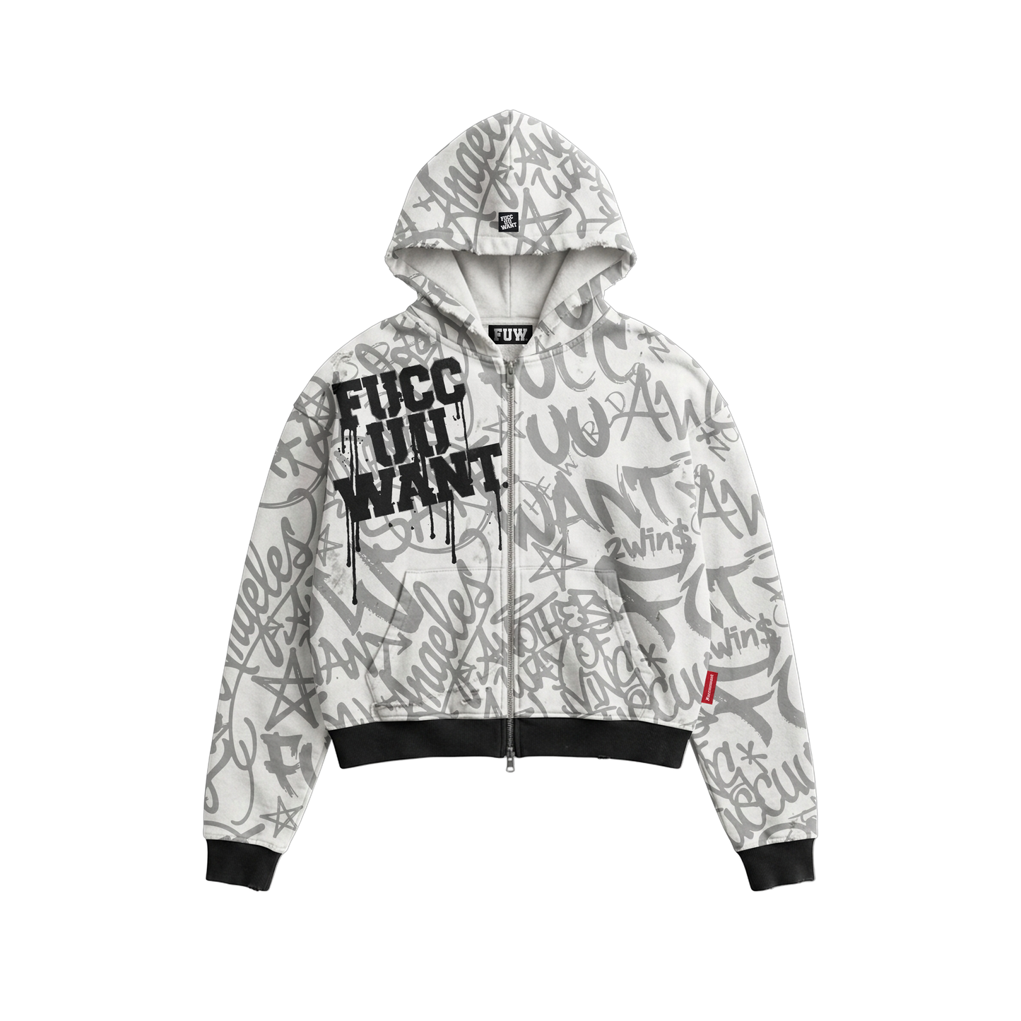 WHITE SWEATSUIT SET